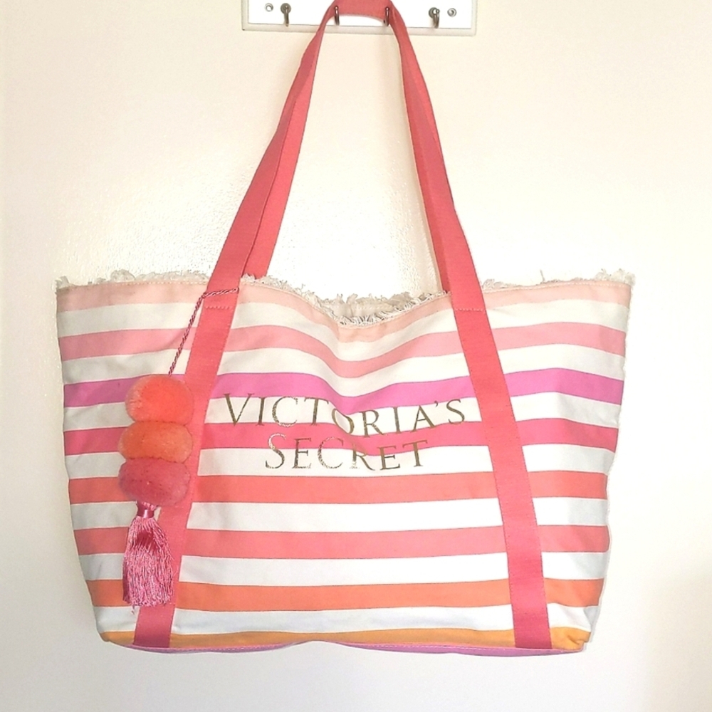 Victoria's Secret Multicolor Striped Tote